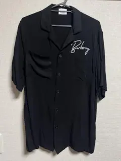 Burberry 黒 半袖シャツ ポケット付き