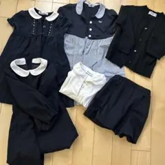 子供服 フォーマル 6点セット ネイビー　お受験