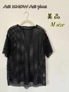 as know as plus 美品　メッシュ半袖　ブラック　Mサイズのサムネイル