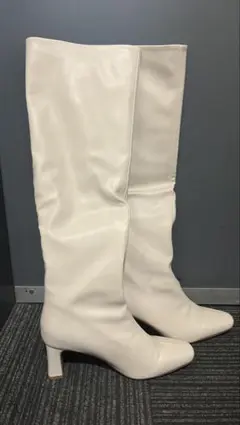 Oriental Traffic ホワイト ロングブーツ Lサイズ