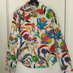 エトロ　ETRO　イタリア製　カラフル　花柄　長袖シャツ