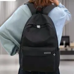 週末期间限定価格 シンプル ブラック バックパック 春祭開催中～