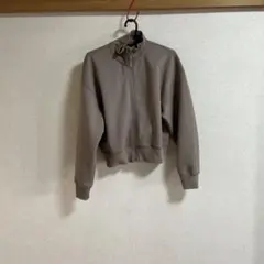 UNIQLO ベージュ ジップアップ トレーナー S