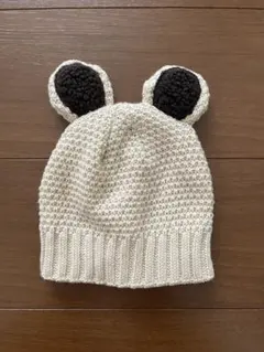 新品未使用　赤ちゃん　新生児　ニット帽　くま耳　秋冬　ベージュ　くまさん　可愛い