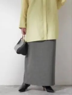 未使用✨ジャーナルスタンダードレサージュL'essageグレーロングスカート36