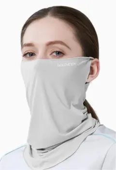 フェイスカバー UV 冷感　ライトグレー