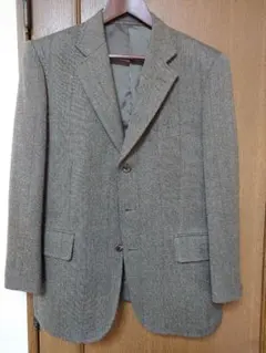 J.PRESSウールツイードジャケット3ボタンサイドベンツ総裏地