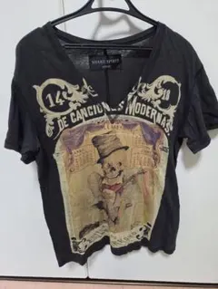 SHARE SPRITスカルVネックTシャツ - メルカリ