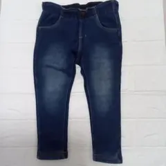 BREEZE デニム風パンツ 90cm ウエストゴム 裏起毛 キッズ 保育園