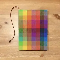 《 四六判》ブックカバー ハンドメイド カラーチェック