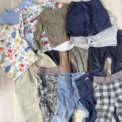ベビー服　キッズ　保育園　まとめ売り　男の子　ボトムス多め　15枚