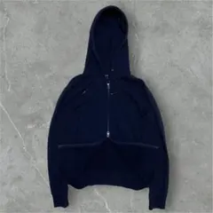00s OLD UNIQLO zip up hoodie Y2K NAVY S