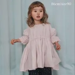 ソフチー　しまむら　softcheese チュニックワンピース　ピンク　90