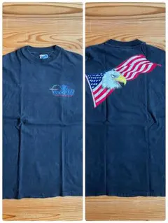 90s USA製 Hanes BEEFY ミリタリー Tシャツ L シングル