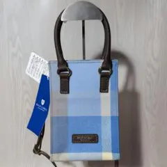 タグ付き　ブルーレーベルクレストブリッジ　PVCポシェット　ミニショルダー