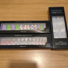 新品未使用　フィンガースーツ　ネイルチップ3点　ハンド用 fingersuit