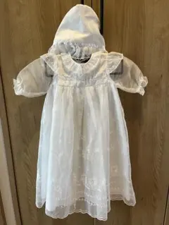 【くまちゃん様専用】ファミリア セレモニー用ベビードレス 帽子セット