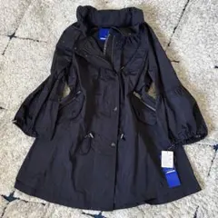 【タグ付き✨】バーバリーブルーレーベル　スプリングコート　ロングコート　ロゴ　S