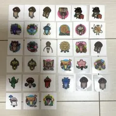 なめこスナック　シール　ステッカー　33枚