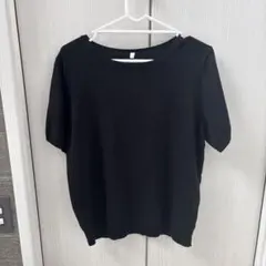 黒 半袖ニット Lサイズ
