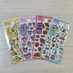 【正規品 匿名発送】平成はっぴーフォンステッカー　サンリオ　4枚セット