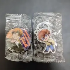 くら寿司びっくらポン　北見遊征　 めじるしチャーム＆缶バッチ