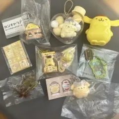 ポムポムプリン　マスコット キーホルダー　タイルシール　カプセルトイ　食玩