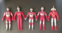 硬質ソフビ 歴代 ウルトラマンシリーズ 5体セット 日本製（4体）