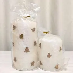 クリスマスキャンドル　クリスマス雑貨　キャンドル　ディスプレイ　2個　まとめ売り