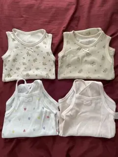 肌着ロンパース4点まとめ売り