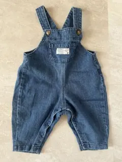 未使用に近い　breeze デニムオーバーオール　80センチ