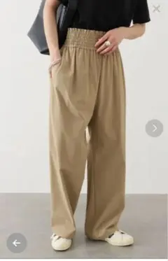 ジャーナルスタンダード【接触冷感/撥水】ナイロンストレッチワイドパンツ 36