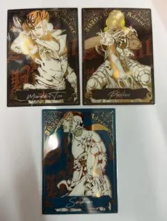 ジョジョキャラバン　箔押しクリアカードコレクション　3枚セット