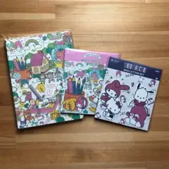サンリオ　キャラクターズ リングノートA５　ダイカットミニレター２種
