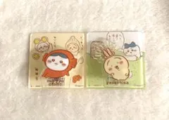【２個セット】ちいかわ アクリルシーンクリップ　ハチワレ　うさぎ