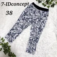7-IDconcept 花柄カジュアルパンツ 38（M相当）ゴム レディースのサムネイル