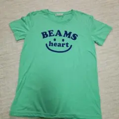 BEAMS HEART グリーン Tシャツ