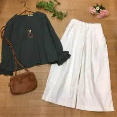 スタジオクリップ パンツ 白