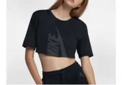 希少！NIKE LAB 黒 クロップドTシャツ