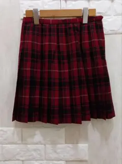 EASTBOY プリーツスカート 赤チェック