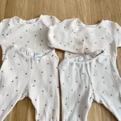 H&M ワッフル パジャマ 85 上下 まとめ売り