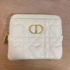 DIOR ディオール Caro Lavender ウォレット ホワイト