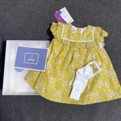 【お値下げ中】Jacadi Paris ベビーリバティワンピース・靴下セット