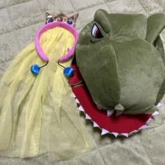 マリオ　任天堂　ジュラシックパーク　USJ カチューシャ　被り物セット