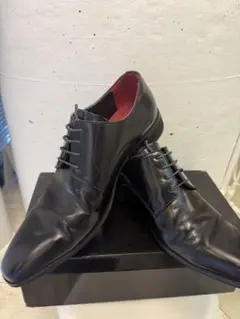 結婚式 ウェディングシューズ新郎27.5/ヒール3cm箱付き