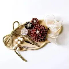 つまみ細工髪飾り　成人式　卒業式　袴　和装　結婚式