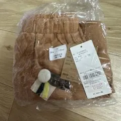 120cm ブラウン コットン ハーフパンツ