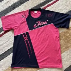 Mizuno 日本代表 Tシャツ ピンク/ネイビー
