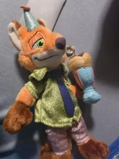 ディズニー ズートピア ニック ぬいぐるみ マスコット 幼少期
