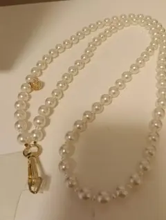 美品　フランフラン　パール　チャーム　スマホショルダーストラップ